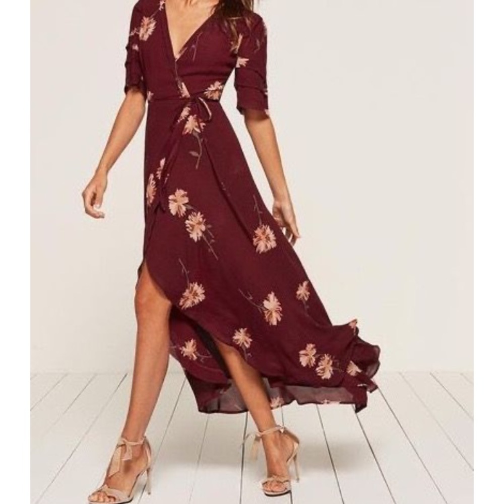 Reformation Lottie Auburn Dress (M)